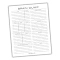 Brain Dump Printable PDF Template