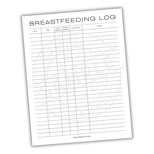Breastfeeding Log Printable PDF Template