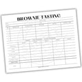 Brownie Sampler Tasting Scorecard Printable – Simple Notes & Ratings