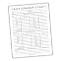 Cash Drawer Count Sheet Printable PDF Template