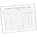 Charity Donations Log Printable PDF Template