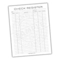 Checkbook Register Printable PDF Template