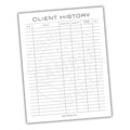 Client Payment History Printable PDF Template