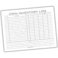 Coin Inventory Log Printable PDF Template