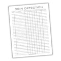 Coin Detection Log Printable PDF Template