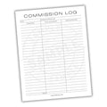 Sales Commission Log Printable PDF Template
