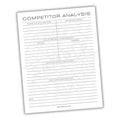Competitor Analysis Printable PDF Template