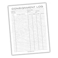 Consignment Tracker Printable PDF Template
