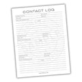 Contact Log Printable PDF Template