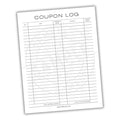Coupon Log Printable PDF Template