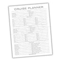 Cruise planner form on a white background