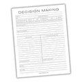 Decision Making Printable PDF Template