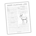 Deer Hunting Log Printable PDF Template