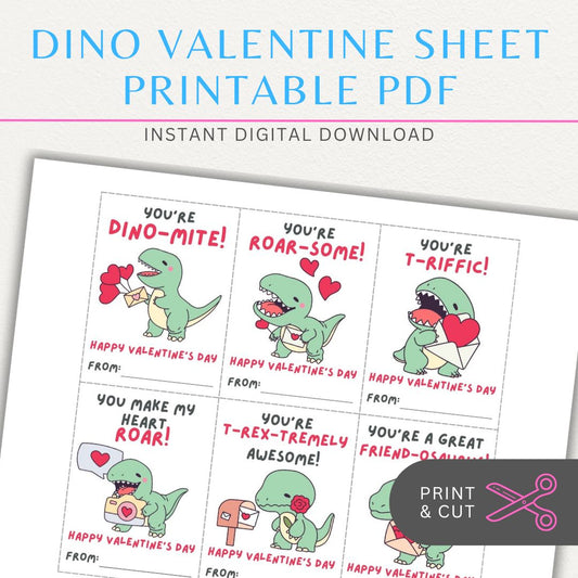 Dinosaur-themed Valentine’s Day cards with cute dinosaur designs and fun dinosaur-themed quotes for a playful Valentine’s greeting.