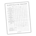 Diverticulitis Tracker Printable PDF Template