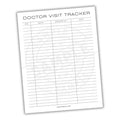 Doctor Visit Tracker Printable PDF Template