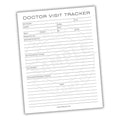Doctor Visit Tracker Printable PDF Template