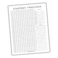 Energy Tracker Printable PDF Template