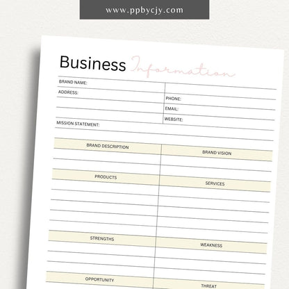 Quilt Business Printable Planner – Digital download for managing and organizing all aspects of your quilt business, from inventory to client orders