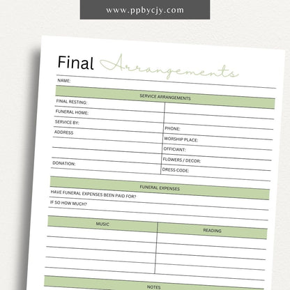 Emergency Prep Paperwork Organizer Printable Planner  – Digital download for ensuring that all important paperwork is in order for emergency preparedness, including documents, contacts, and essential records