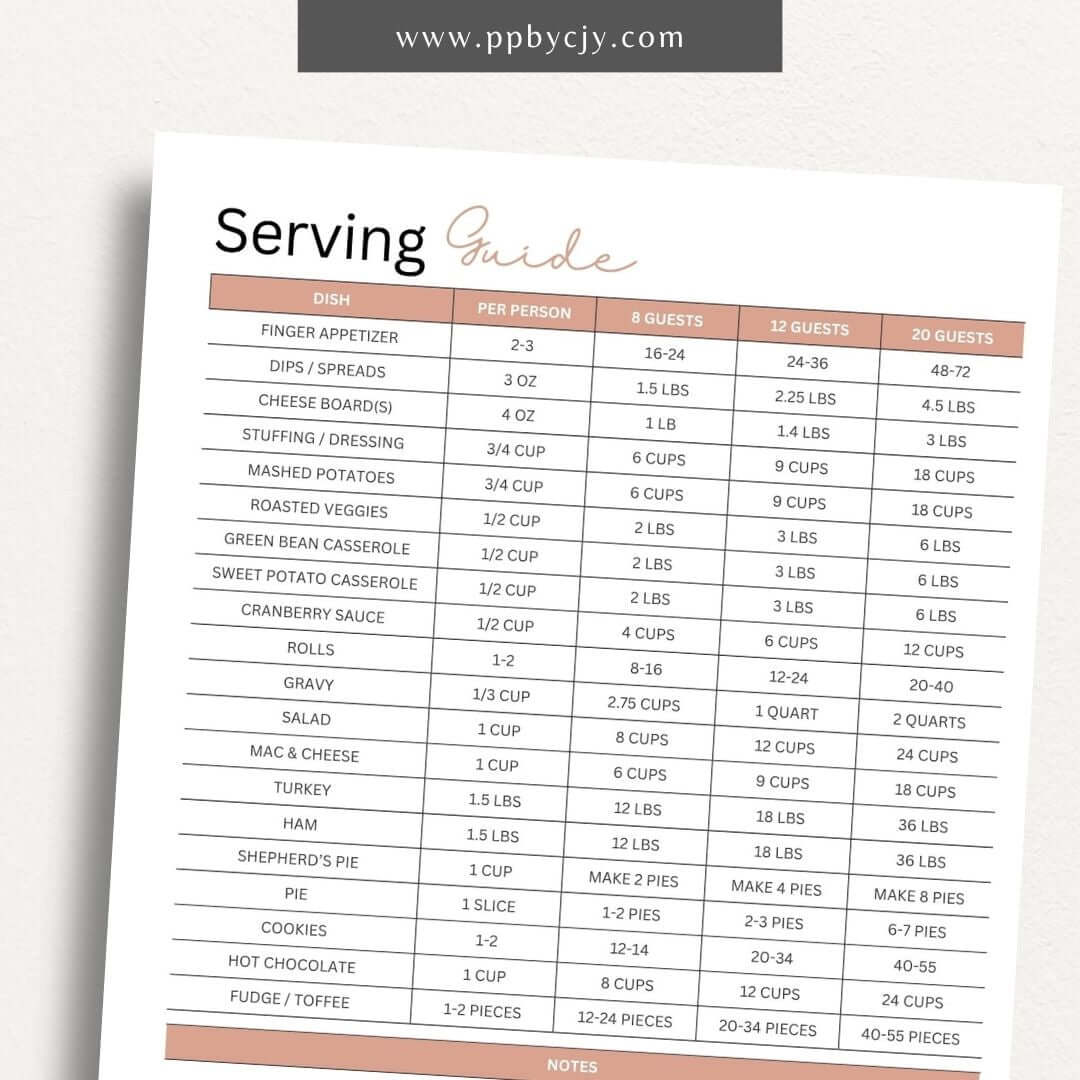 Thanksgiving Holiday Planner Printable Template – Digital download for organizing and managing all aspects of Thanksgiving, including meal planning, guest lists, decorations, and schedules