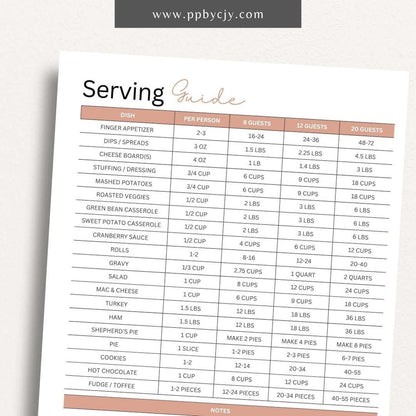 Thanksgiving Holiday Planner Printable Template – Digital download for organizing and managing all aspects of Thanksgiving, including meal planning, guest lists, decorations, and schedules