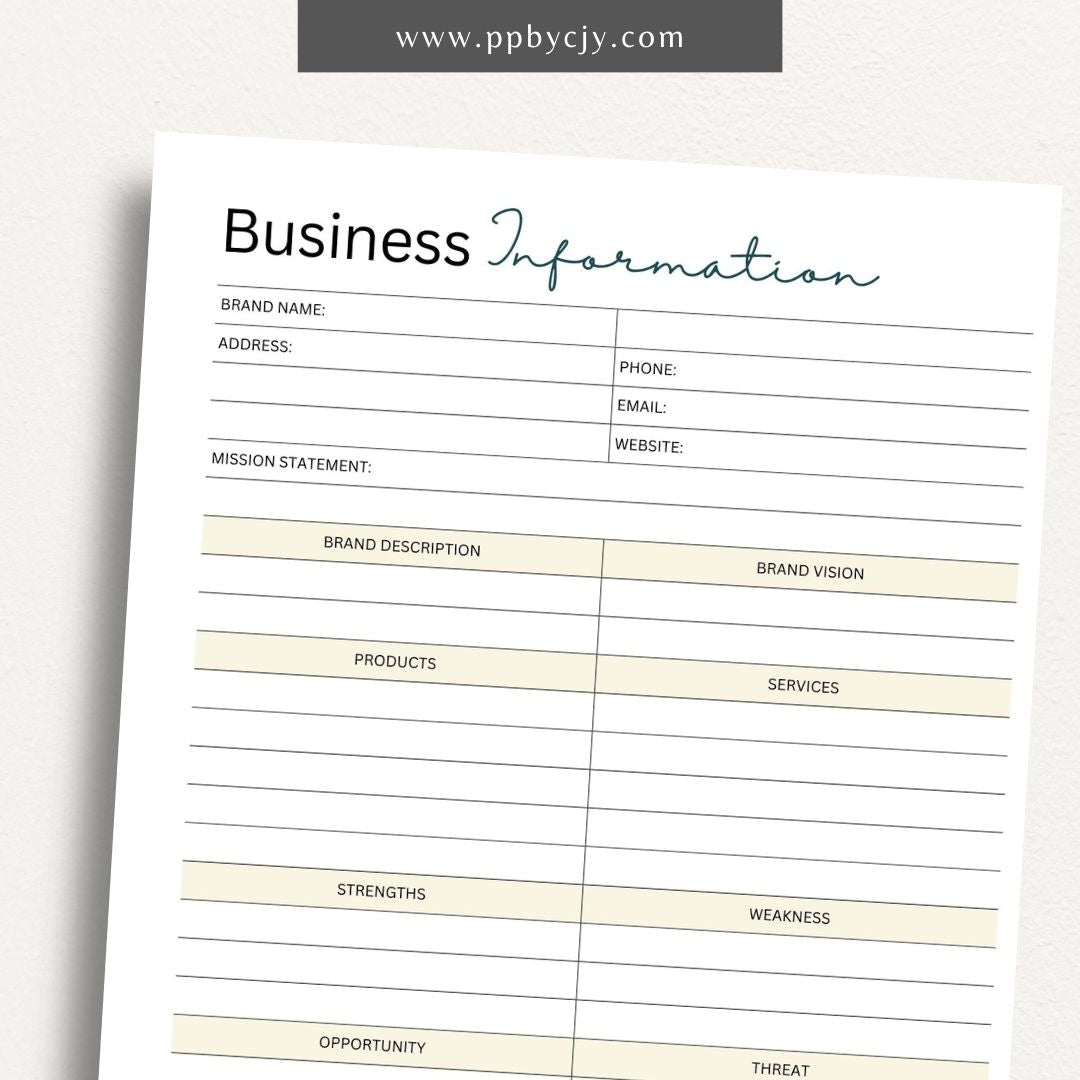 Candle Business Printable Planner – Digital Download for Organizing and Managing Candle Business Tasks and Schedules