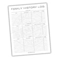 Family Medical History Printable PDF Template