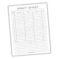 Fantasy Football Draft Sheet Printable PDF Template