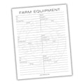 Farm Equipment Tracker Printable PDF Template