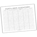 Fertilizer Inventory Printable PDF Template