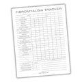 Fibromyalgia Tracker Printable PDF Template