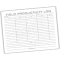 Field Productivity Log Printable PDF Template