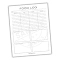 Food Log Printable PDF Template