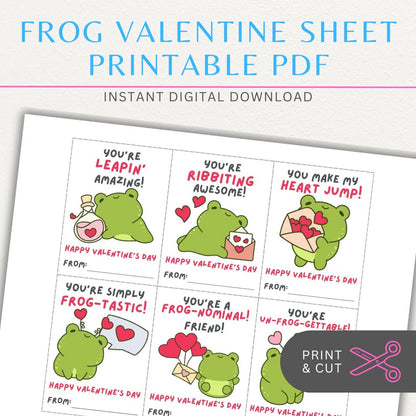 Frog-themed Valentine’s Day cards with cute frog designs and fun frog-themed quotes for a playful Valentine’s greeting.