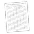 Gecko Feeding Log Printable PDF Template