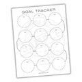 Monthly Goal Setting Tracker Printable PDF Template