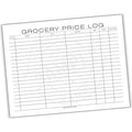 Grocery Price Log Printable PDF Template