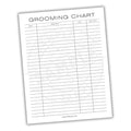 Pet Grooming Log Printable PDF Template
