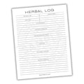 Herbal Plant Log Printable PDF Template