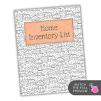 Home inventory list with house pattern and 'Watch the full preview' button