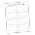 Homework Assignment Log Printable PDF Template