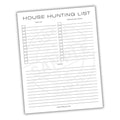 House Hunting Wishlist Printable PDF Template