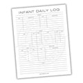 Infant Child Care Daily Log Printable PDF Template
