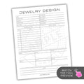 Jewelry Planner Printable PDF Template Bundle