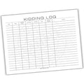 Goat Breeding Kidding Log Printable PDF Template
