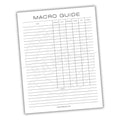 Macro Guide Sheet Printable PDF Template