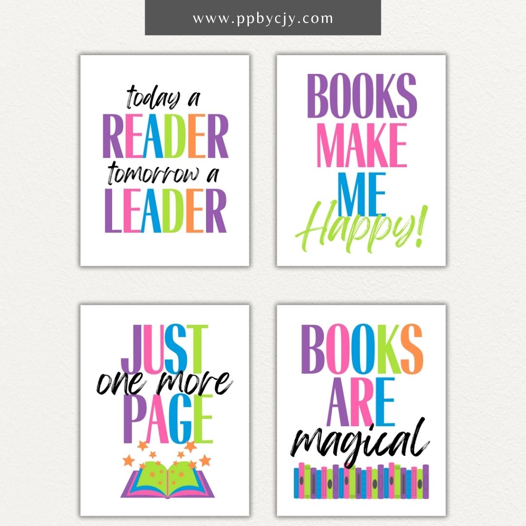 Bold Motivational Wall Art for Kids Printable – Vibrant designs for playroom, homeschool, or classroom