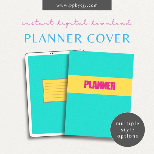 Bold Binder Cover Design Printable Template – Digital Download for Creating Eye-Catching Binder Covers