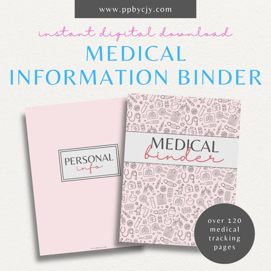 Medical Information Binder Printable Template